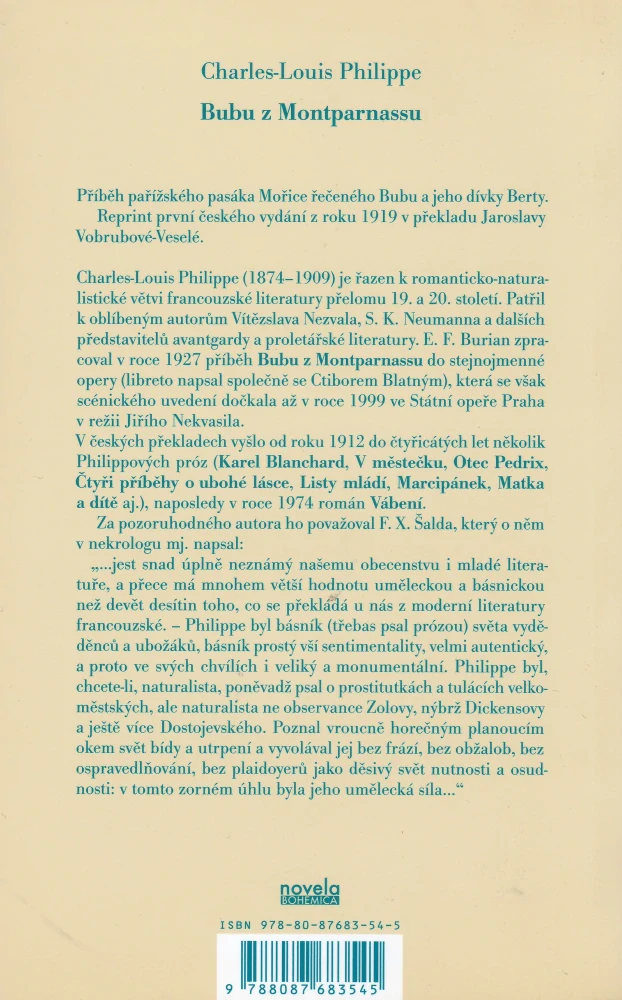Philippe, Charles-Luis - Bubu z Montparnassu